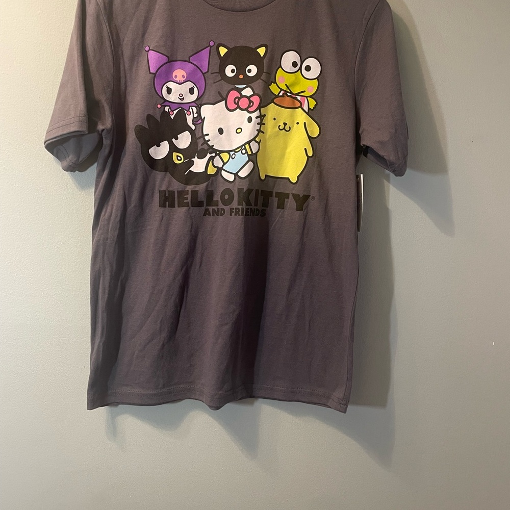 Hello Kitty &friend graphic tee charcoal gray size XL , NWT
